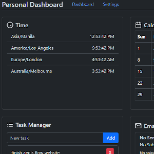 Personal Dashboard